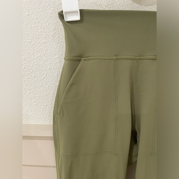 Lululemon Align Leggings High Rise Women’s Jogger Cropped Green Yoga Pants - Picture 9 of 16